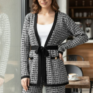 Women's Knitted Winter Tracksuit - Fashionable & Cozy