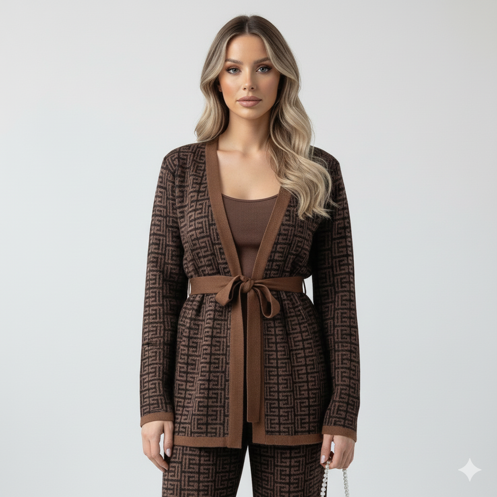 Women's Knitted Winter Tracksuit - Fashionable & Cozy - Image 2