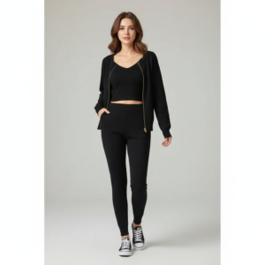 Knitted Three-Piece Set - Cozy & Stylish Fashion Clothing