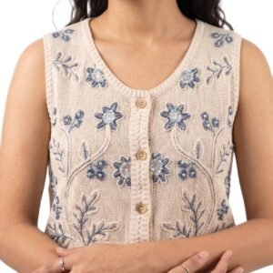 Royal Bloom Crochet Top - Women's Shirt