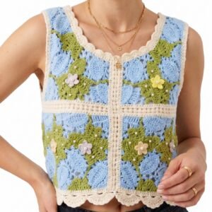 Sky Vine Crochet Top - Stylish Women's Shirt