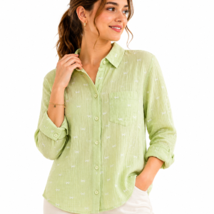 Mint Whisper Shirt - Women's Casual, Breathable & Stylish
