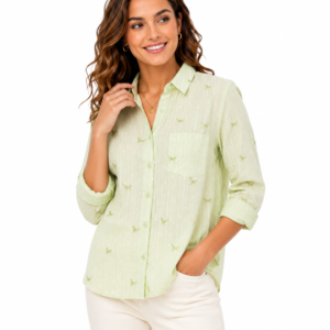 Mint Butterfly Shirt - Stylish & Comfortable
