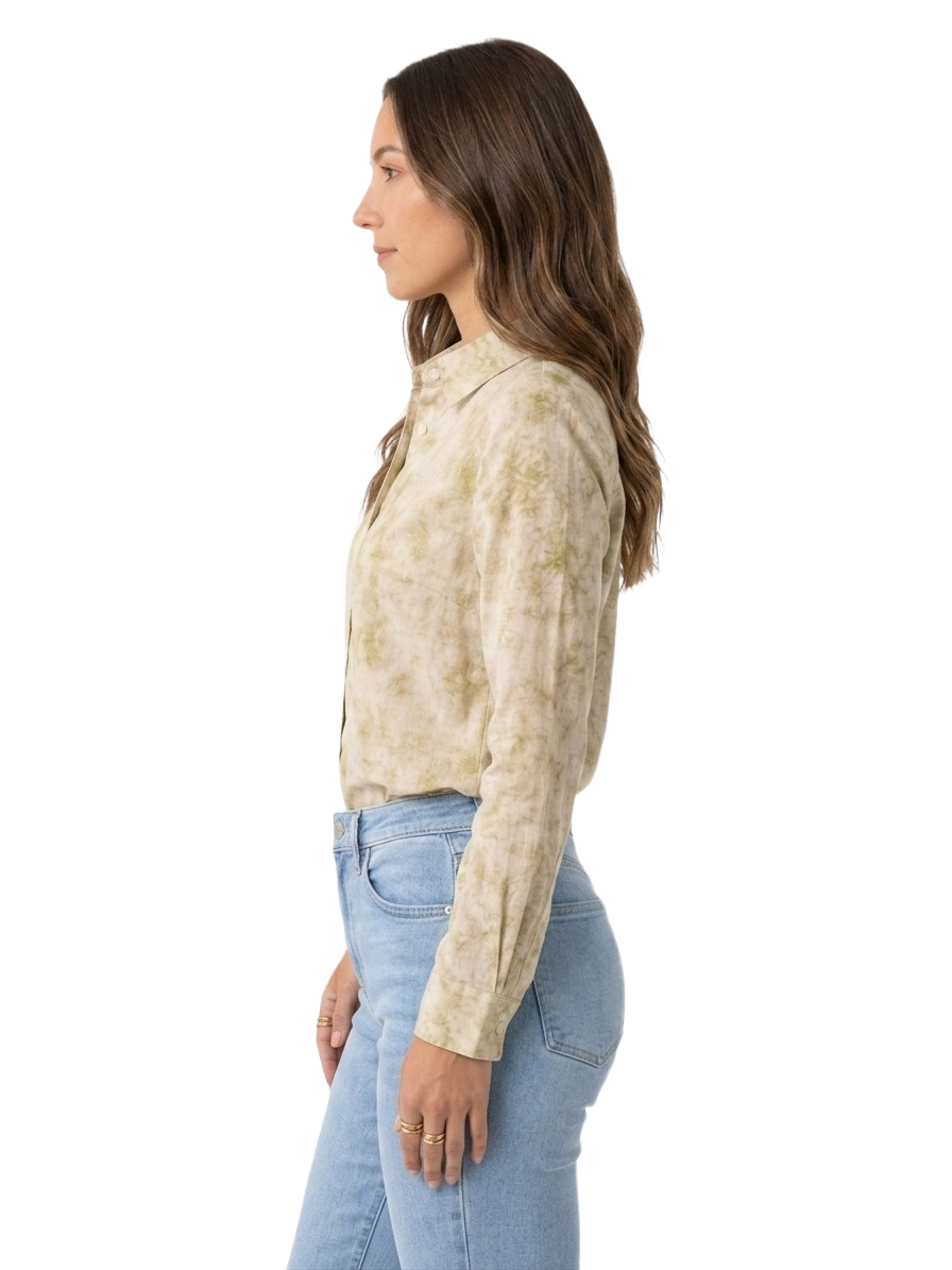 Olive Cloud Women's Casual Shirt - Image 2
