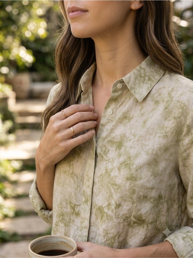 Olive Cloud Women's Casual Shirt - Image 5