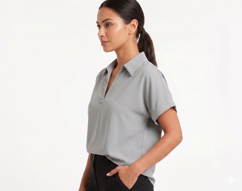 Slate Aura Top - Women's Shirt - Image 3