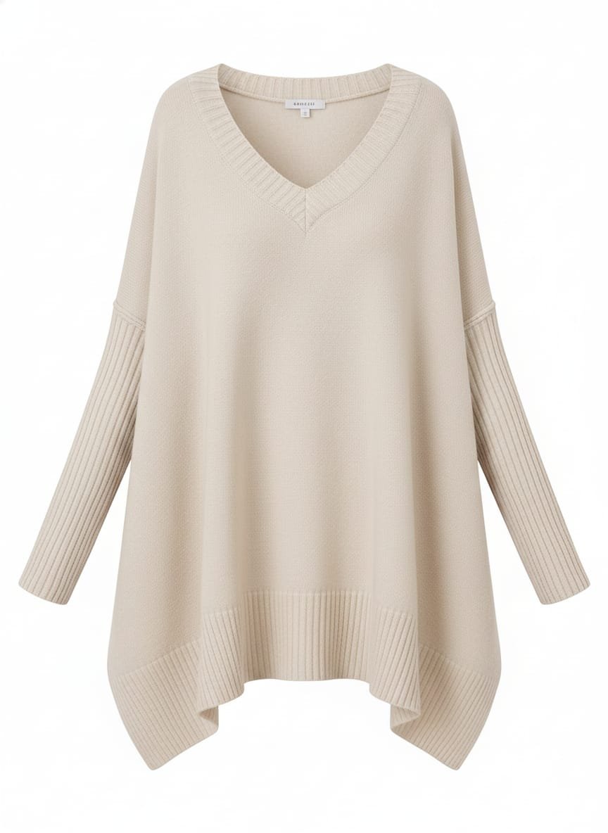 V-Neck Knit Sweater for Women - Image 2