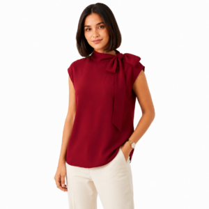 Ruby Tie-Neck Shirt for Women