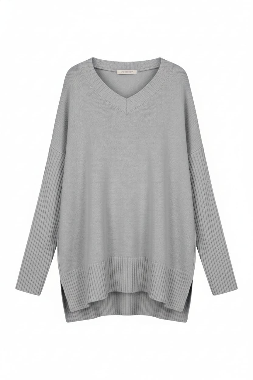 V-Neck Knit Sweater for Women - Image 5