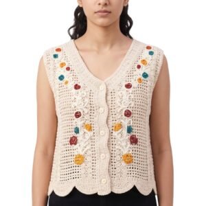 Desert Vine Crochet Top - Boho Summer Shirt