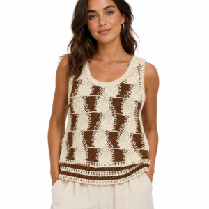 Cedar Plume Crochet Top - Women's Shirt