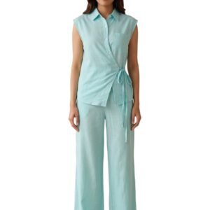 Seafoam Breeze Wrap Co-Ord Set - Dress