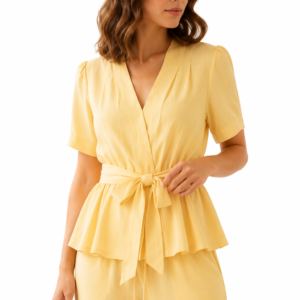 Vanilla Bloom Peplum Pant Co-Ord Set - Women's Dress