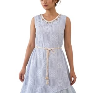 Skyloom Crochet Maxi Dress Boho Chic Fashion