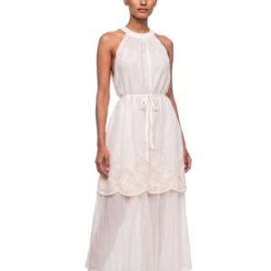 Ivory Grace Embroidered Maxi Dress