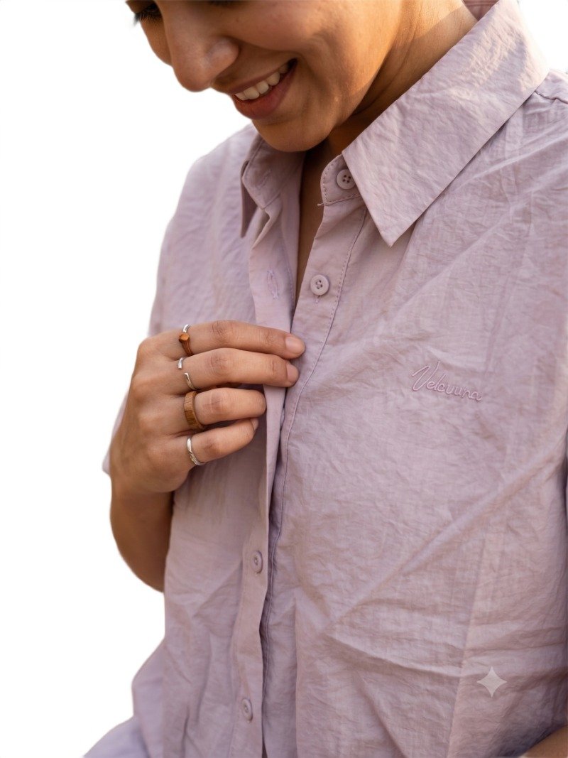 Blush Whisper Shirt - Women's Elegant Casual Shirt - Image 3