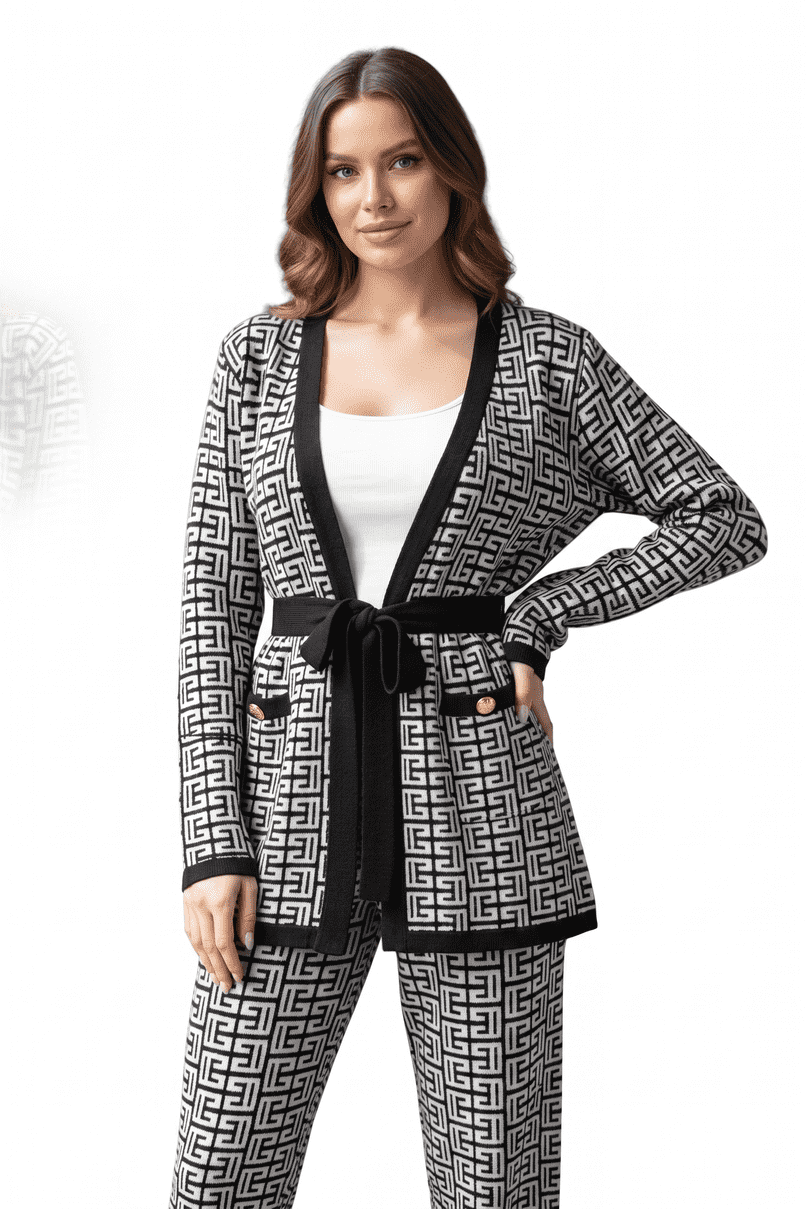 Women's Knitted Winter Tracksuit Dress