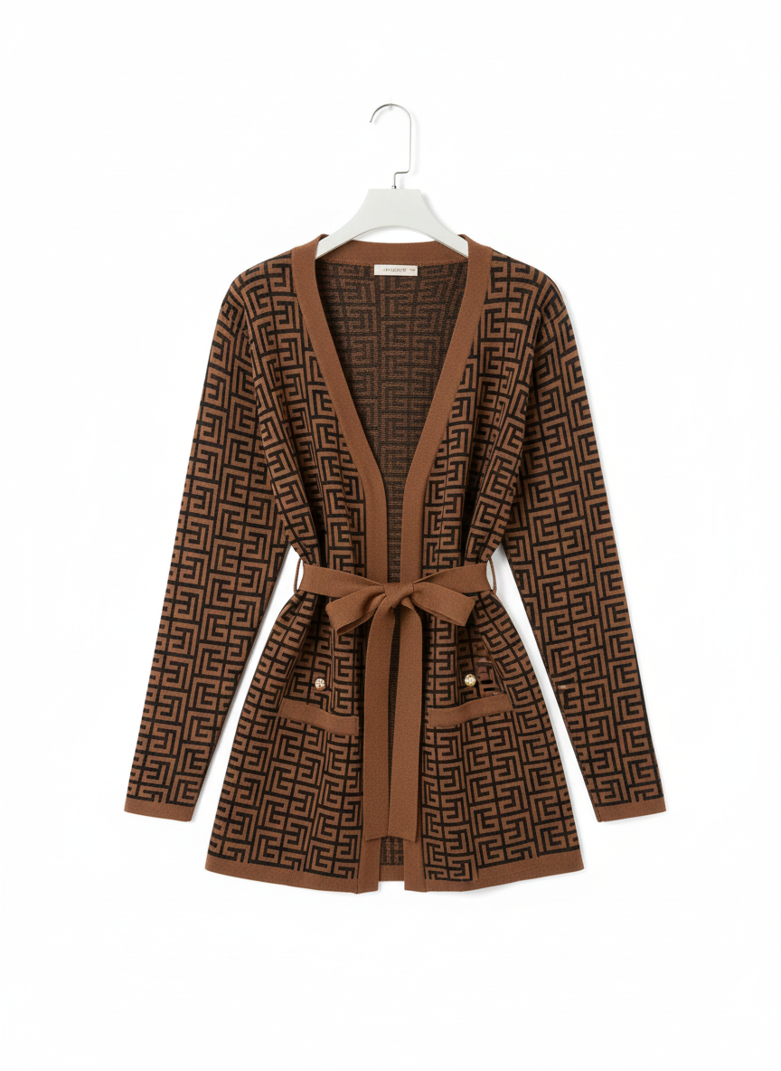 Women's Knitted Winter Tracksuit Dress - Image 2