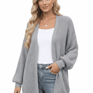 Knit Longline Cardigan Sweater