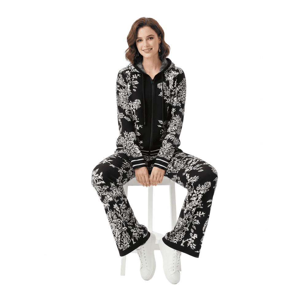 Floral Woolen Co-ord Set for Women - Image 2